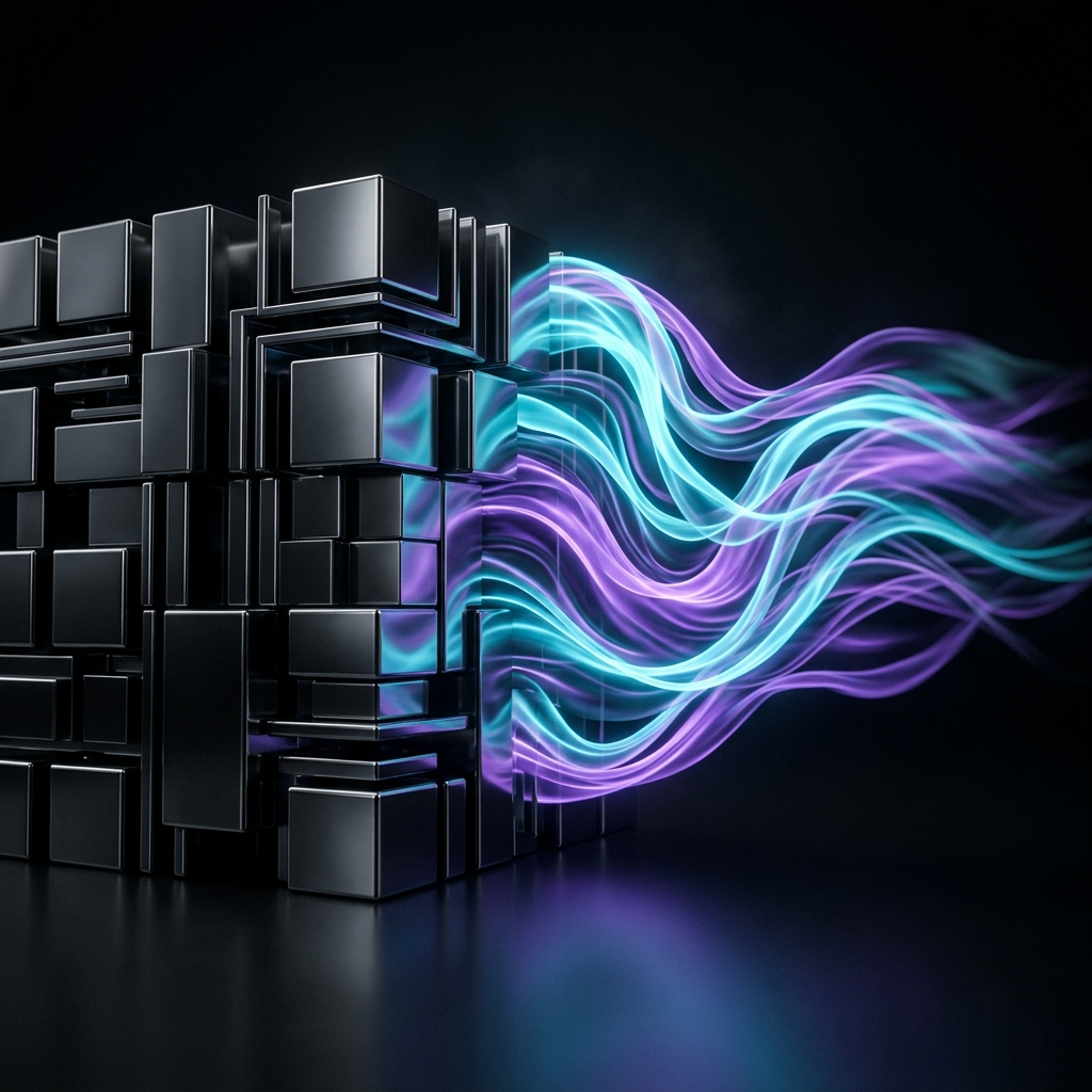 A premium abstract 3D render representing directorial control.