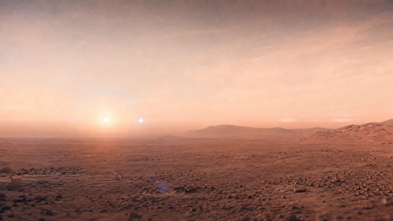 Martian plain location sheet