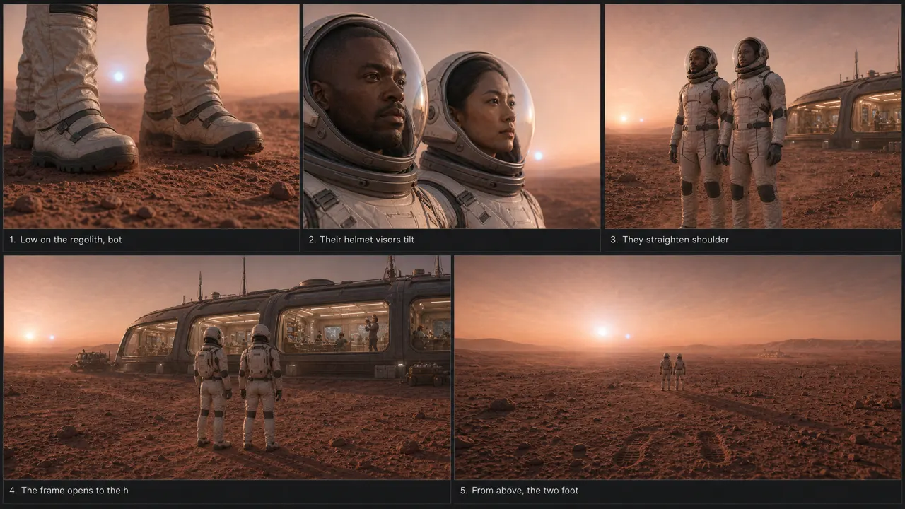Storyboard sheet, scene 6