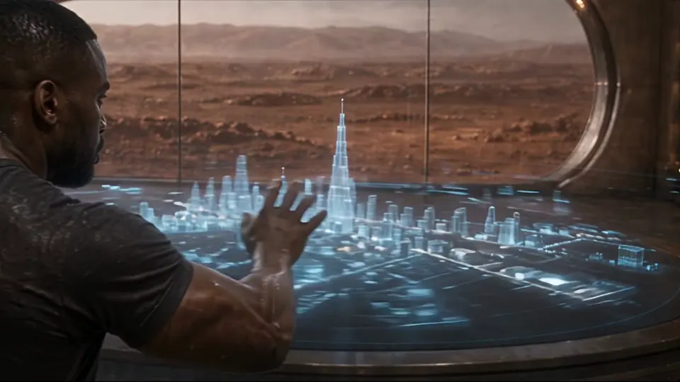 Genesis frame: the holographic city